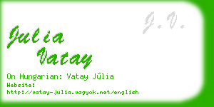 julia vatay business card